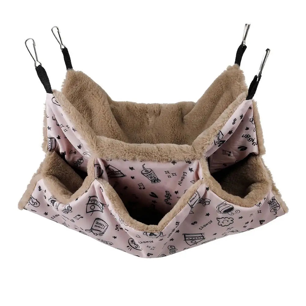 Hamster Hammock Three-Layer Hanging Bed