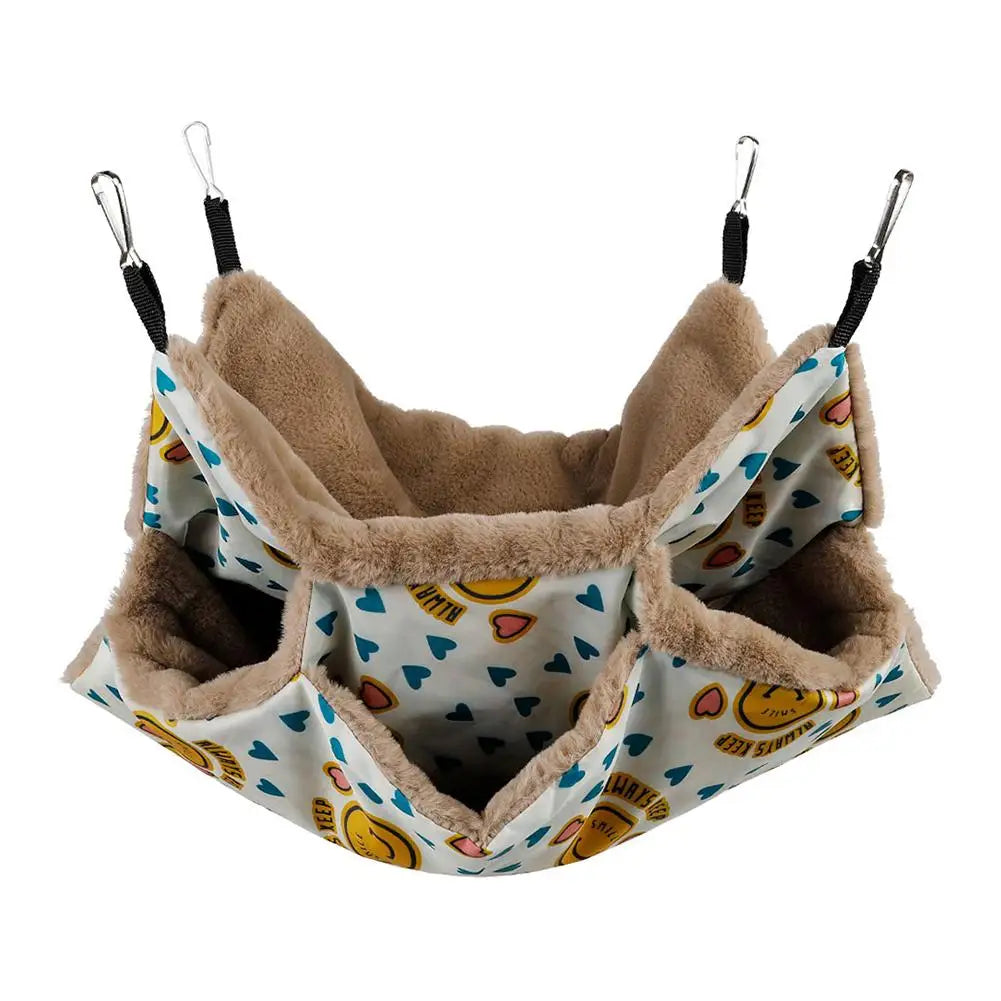 Hamster Hammock Three-Layer Hanging Bed