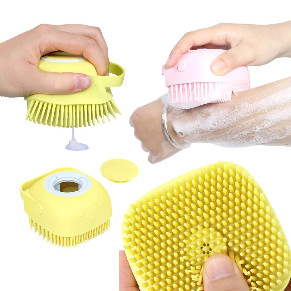 Pet Dog & Cat Bath Brush – 2-in-1 SPA Massage Comb