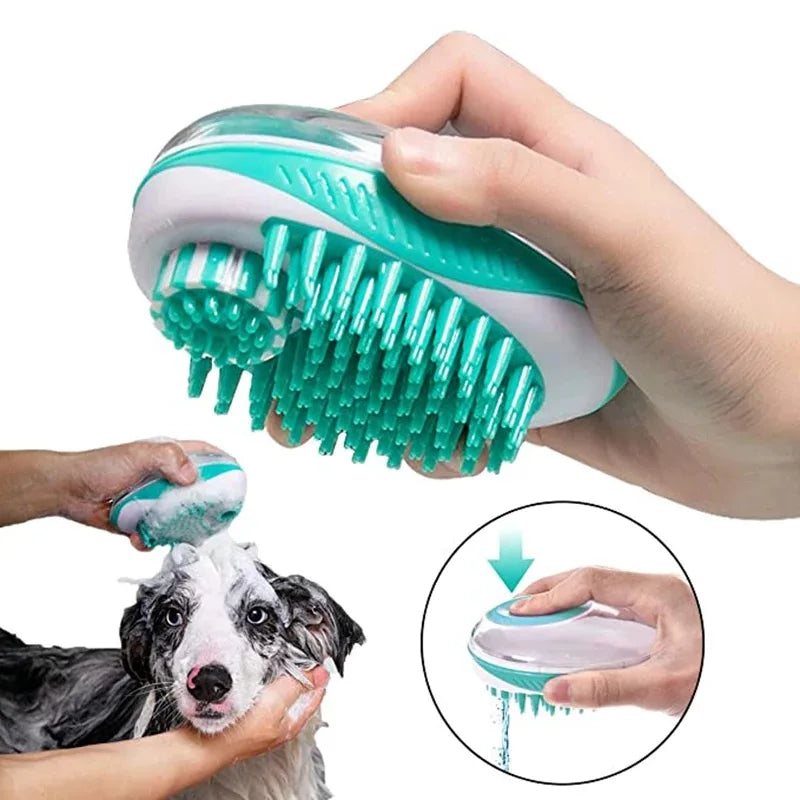 Pet Dog & Cat Bath Brush – 2-in-1 SPA Massage Comb
