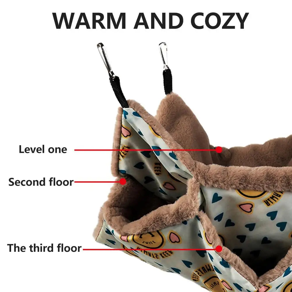 Hamster Hammock Three-Layer Hanging Bed