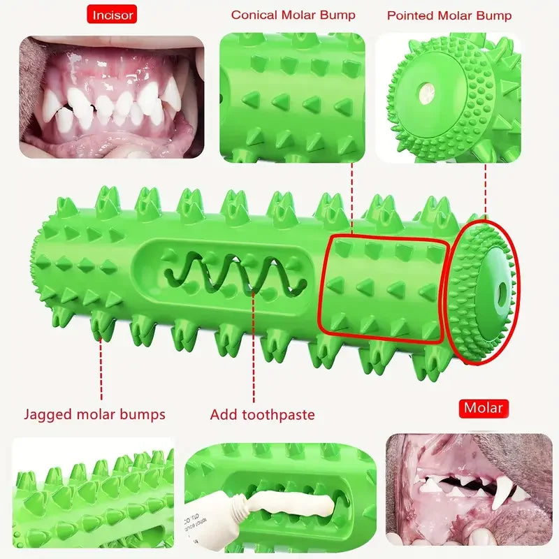 Vet-Approved Dental Chew Stick – 3-in-1 Toothbrush Toy