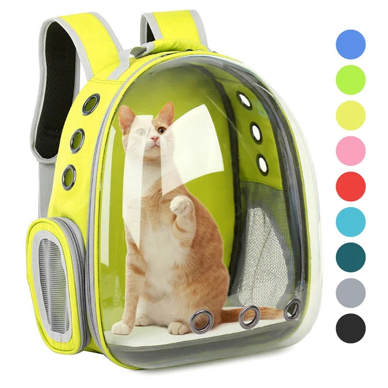 Transparent Space Capsule Pet Backpack