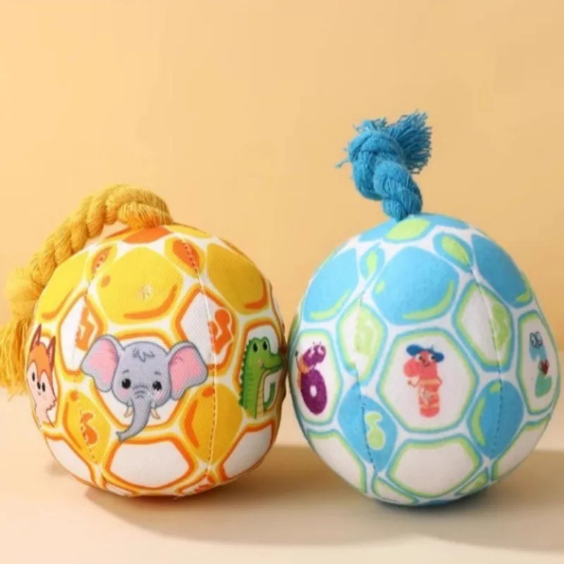 Pet toy chew ball molars bite-resistant rope bell sound plush pet puppy physical exertion boredom artifact