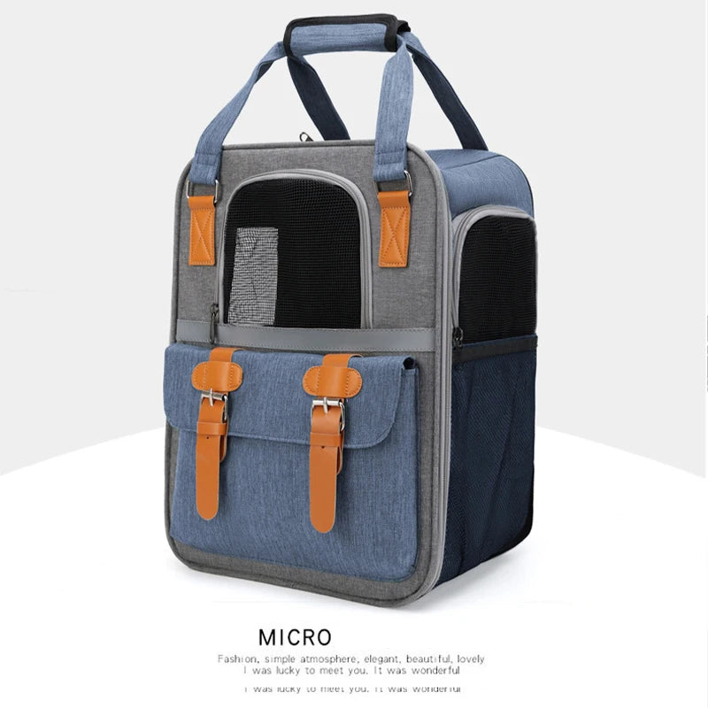 Three-Sided Breathable Cat Carrier Backpack