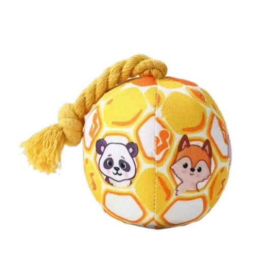 Pet toy chew ball molars bite-resistant rope bell sound plush pet puppy physical exertion boredom artifact