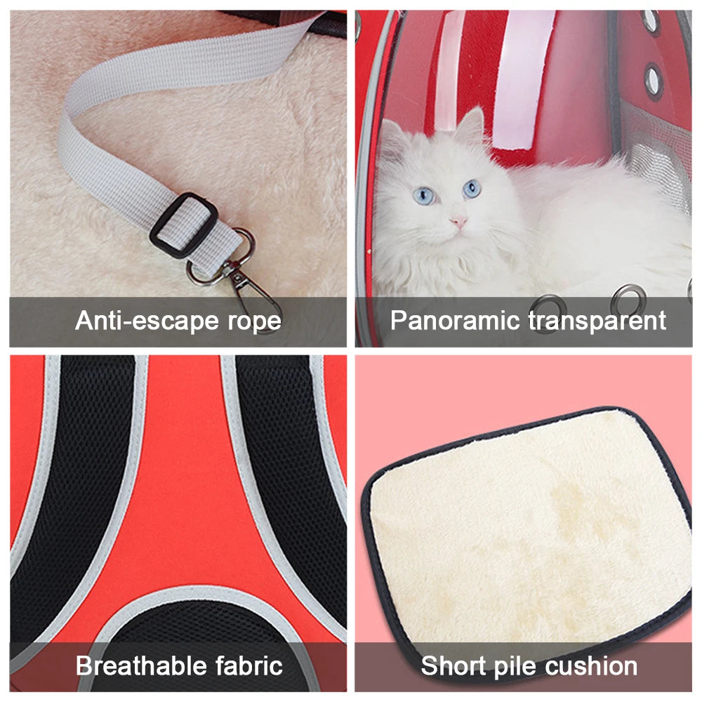 Transparent Space Capsule Pet Backpack