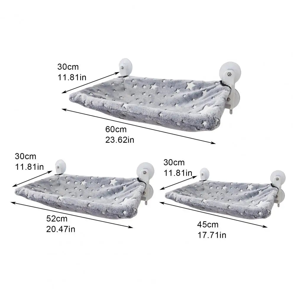 Foldable Cat Window Perch Glow In The Dark Cat Hammock Cordless Cat Bed With Suction Cups Sunbathing Resting Seat For Indoor