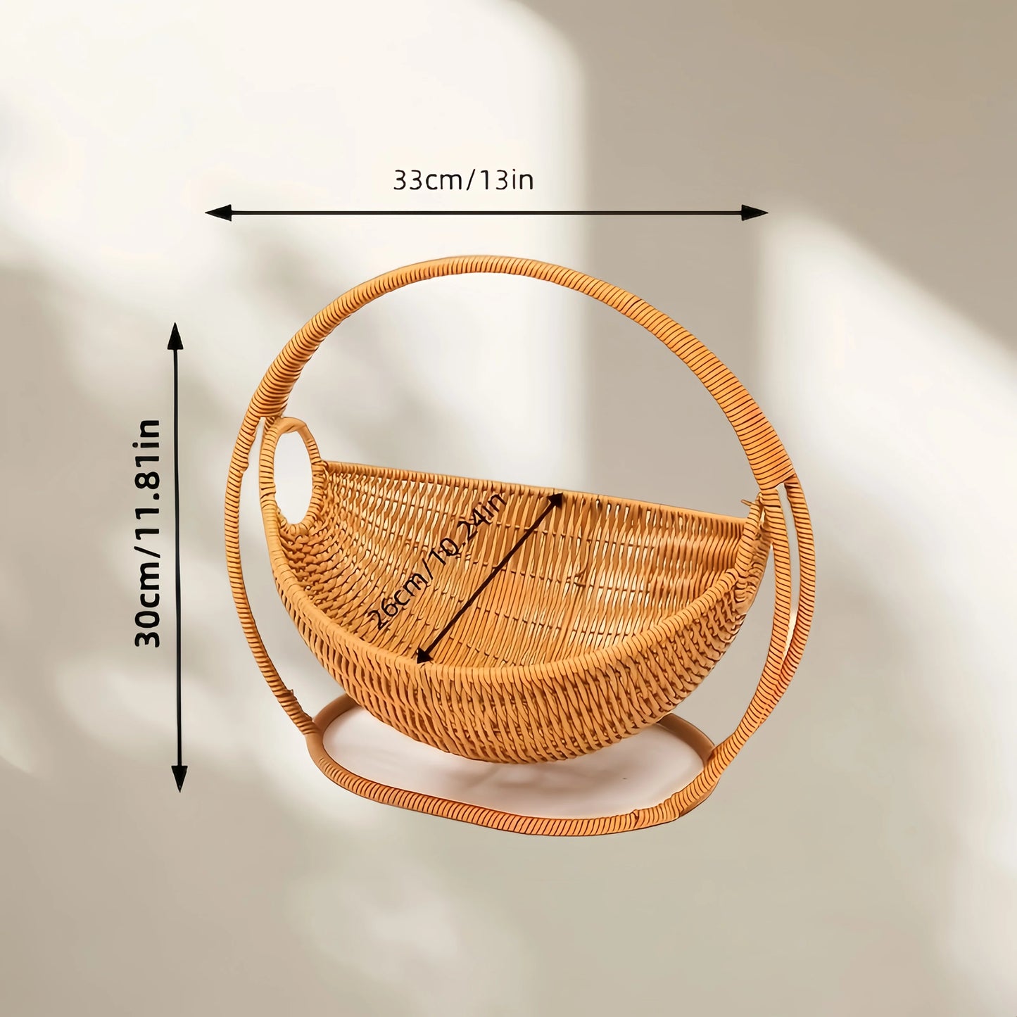 Cat Hammock with Bracket Indoor Hanging Pet Beds for Cats and Small Pets Weight Bearing 6.61 Pounds (3 Kilograms) Rattan Design