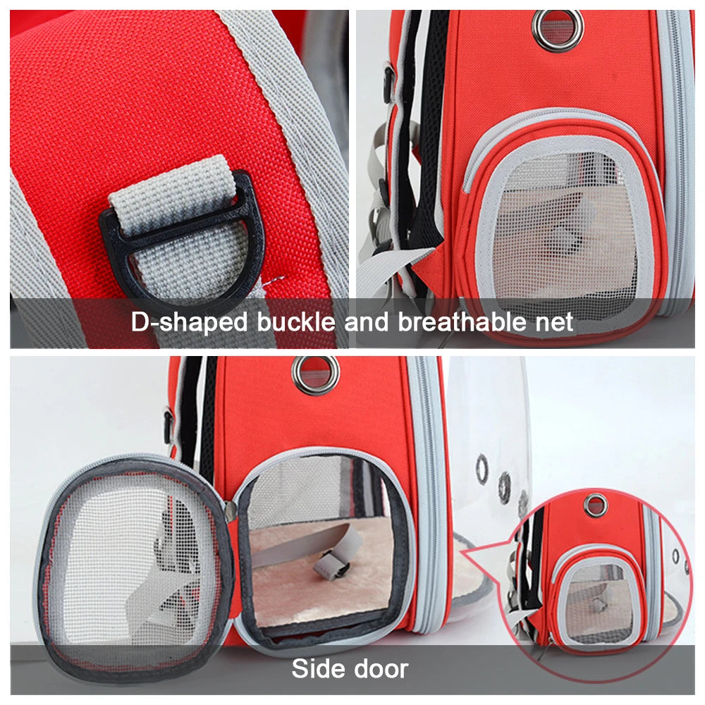 Transparent Space Capsule Pet Backpack