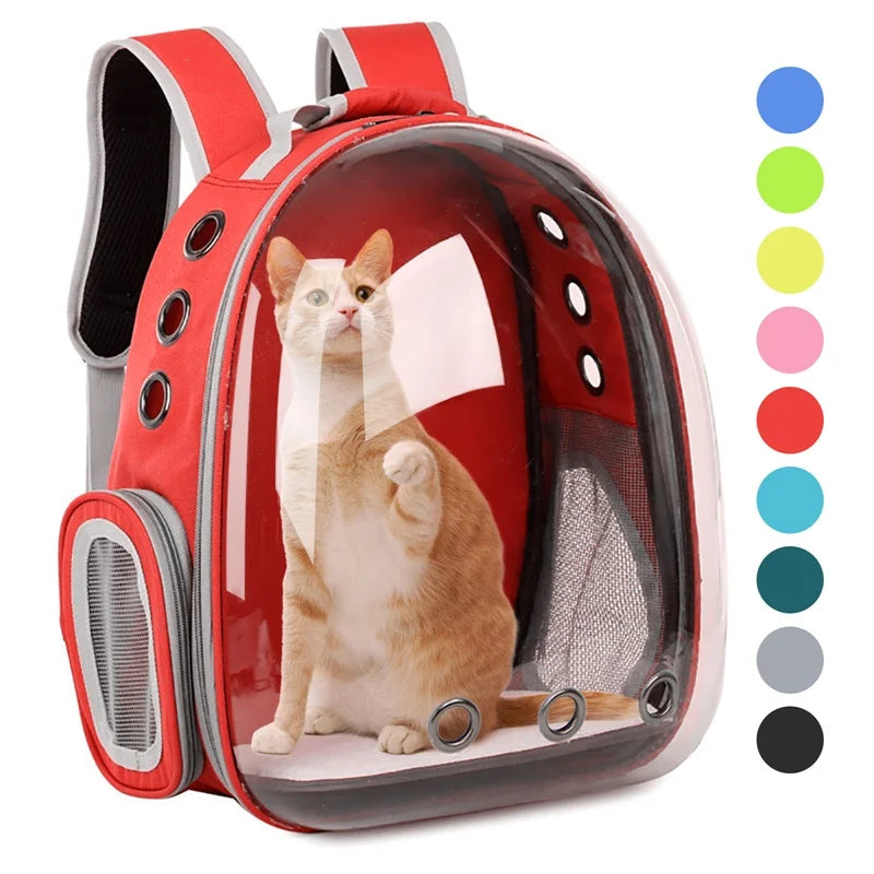 Transparent Space Capsule Pet Backpack
