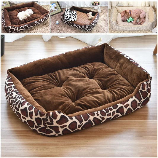 Corduroy Dogs Bed Dog Pet Accessories Plush Calming Sofa Bed Soft Cushion for Little Small Medium Cats Puppy Cama Perros Grandes