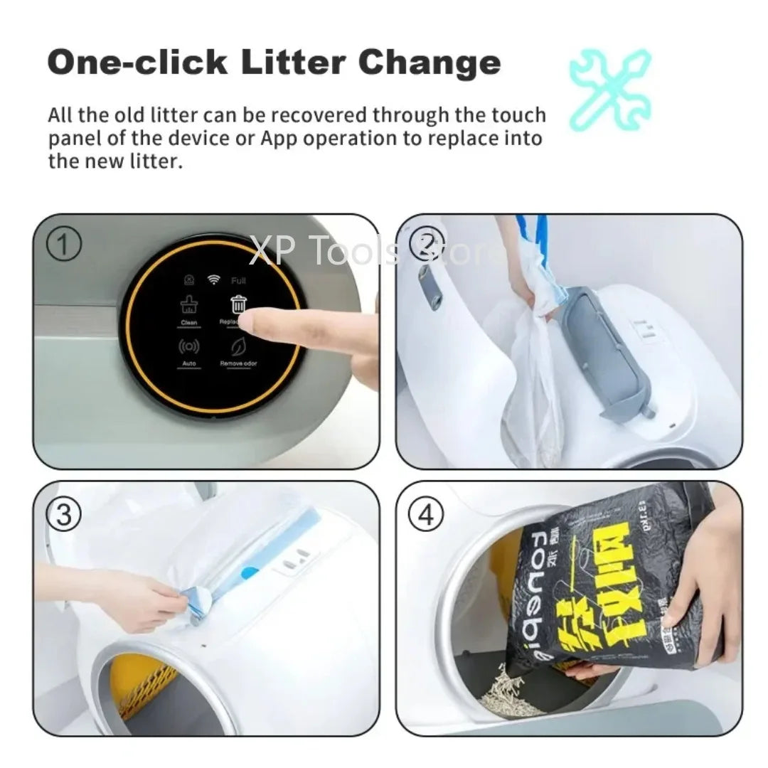 Smart Self-Cleaning Automatic Cat Litter Box