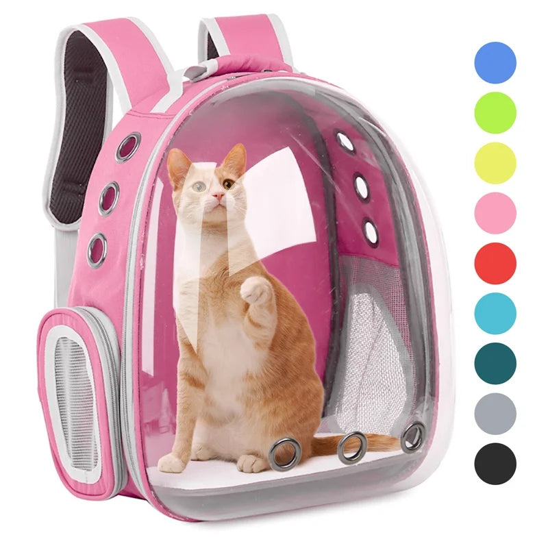 Transparent Space Capsule Pet Backpack