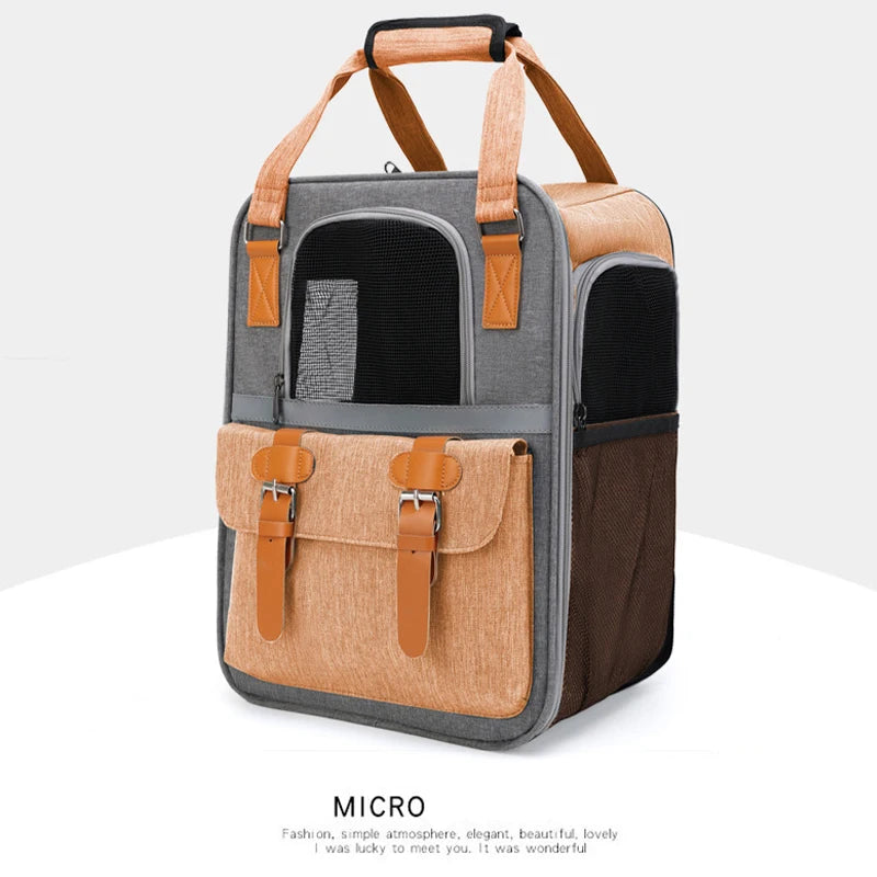 Three-Sided Breathable Cat Carrier Backpack