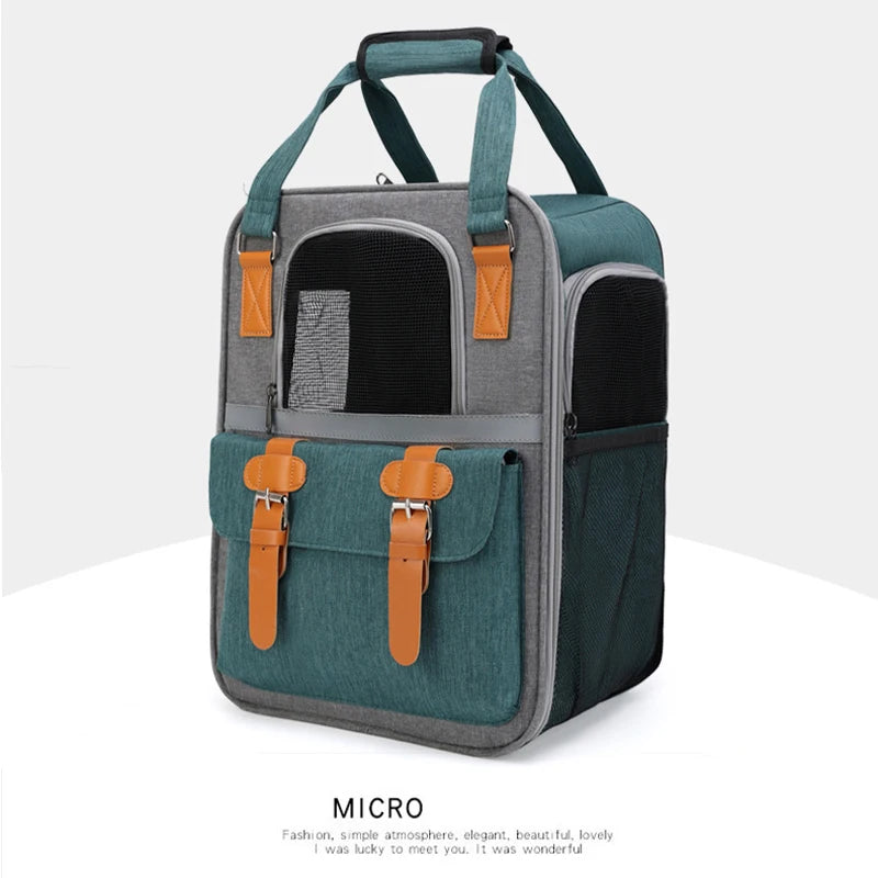 Three-Sided Breathable Cat Carrier Backpack