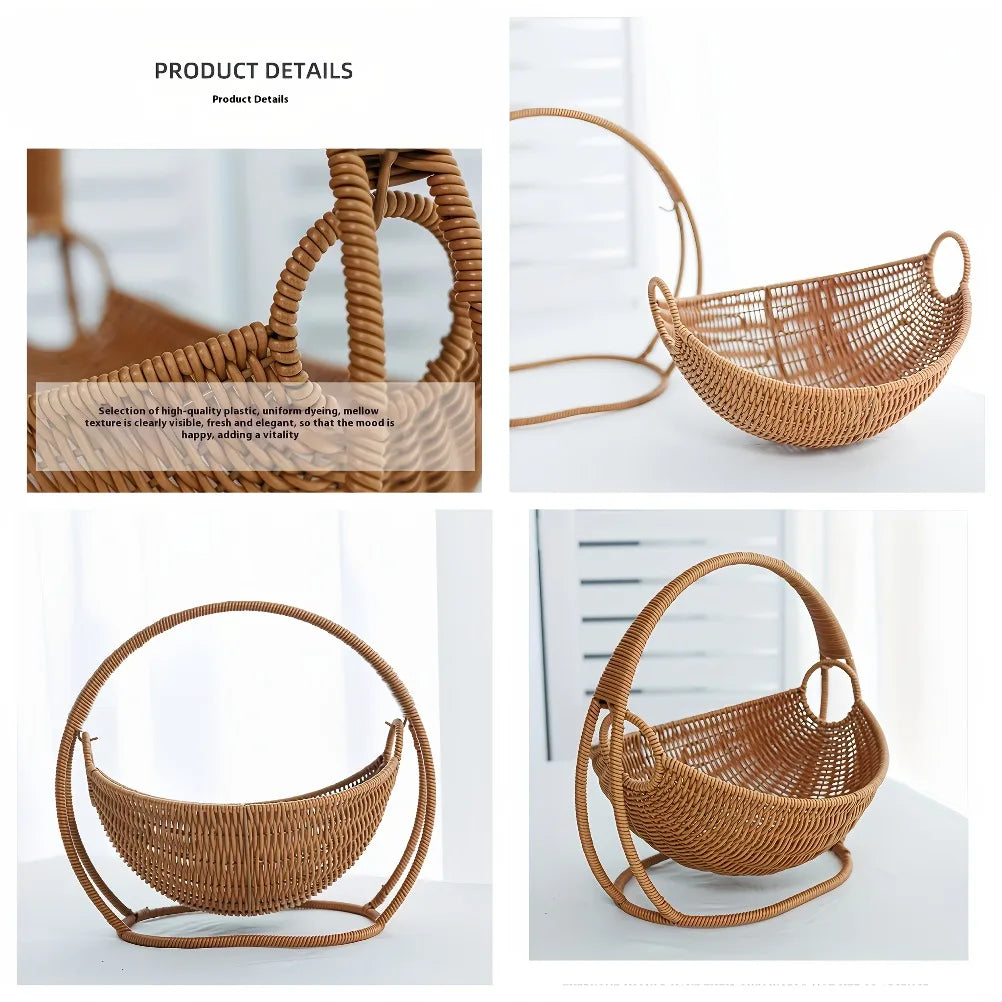 Cat Hammock with Bracket Indoor Hanging Pet Beds for Cats and Small Pets Weight Bearing 6.61 Pounds (3 Kilograms) Rattan Design