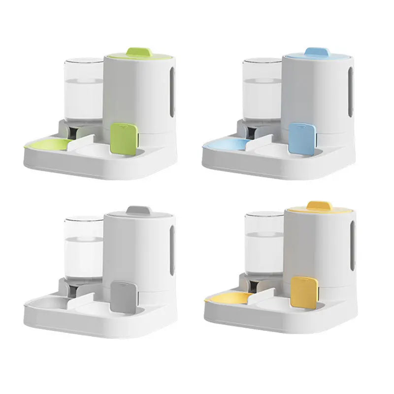 1-Pack Automatic Gravity-Fed Cat Water Dispenser & Feeder