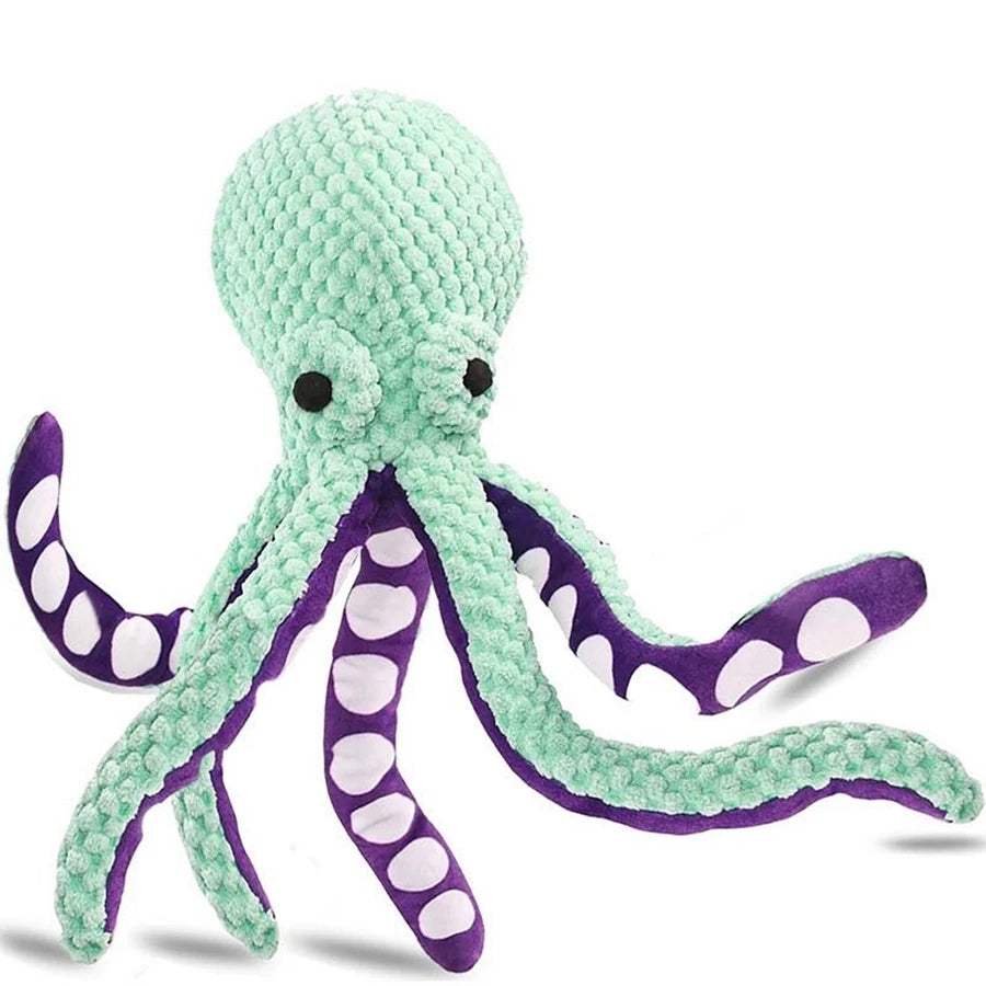 Dog Plush Octopus Interactive Toy