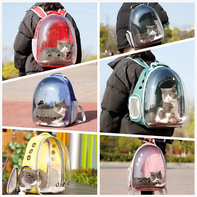Transparent Space Capsule Pet Backpack