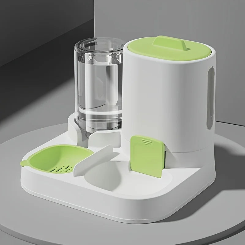 1-Pack Automatic Gravity-Fed Cat Water Dispenser & Feeder