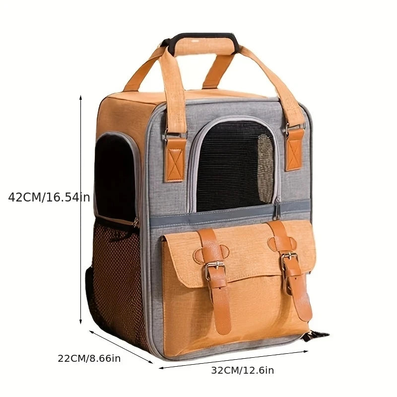 Three-Sided Breathable Cat Carrier Backpack