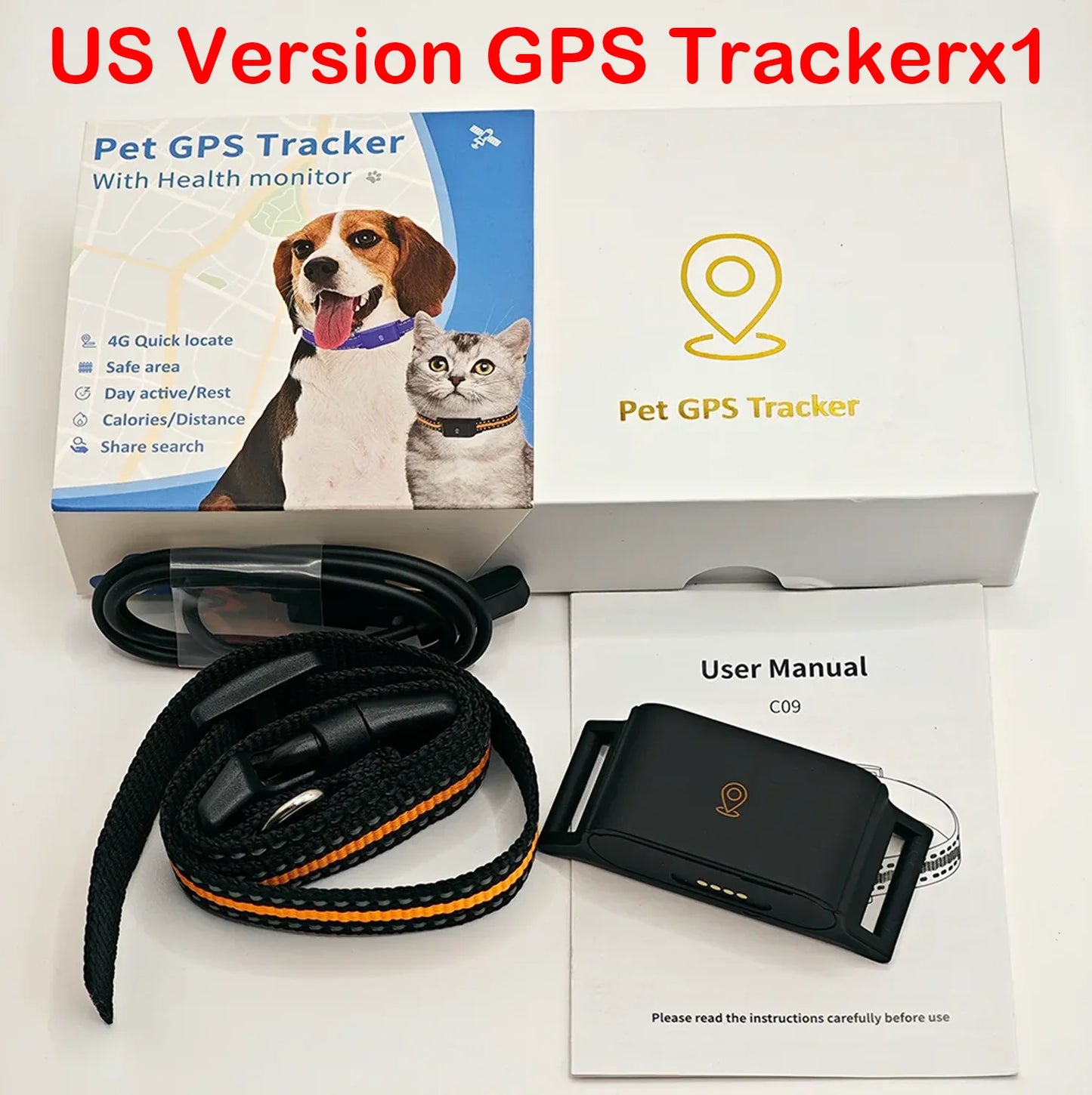 IP67 Waterproof 4G GPS Pet Tracker Collar