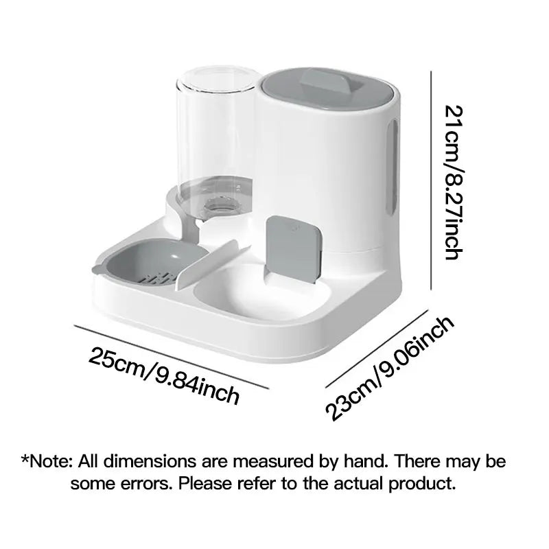 1-Pack Automatic Gravity-Fed Cat Water Dispenser & Feeder