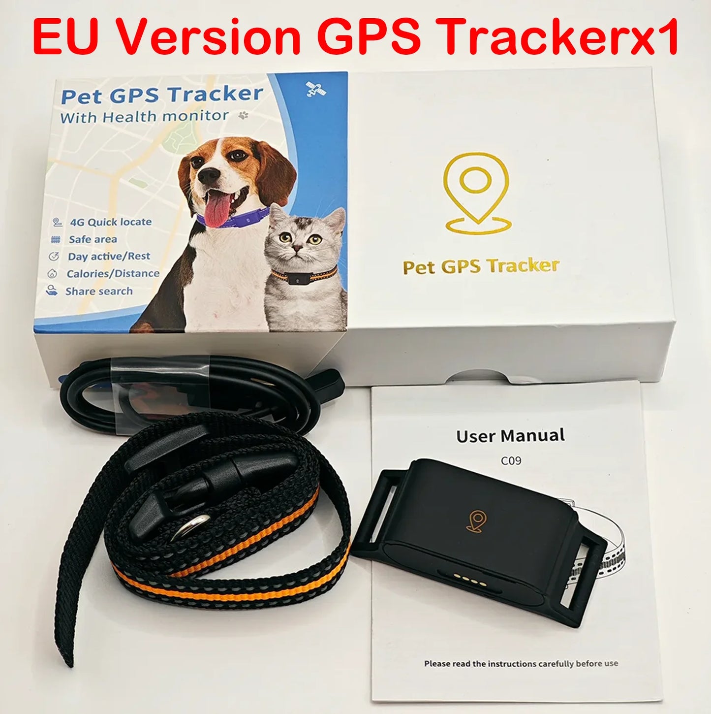 IP67 Waterproof 4G GPS Pet Tracker Collar