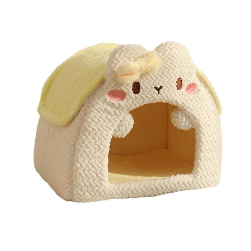 Warm Enclosed Cat Sleeping Bag Winter Cat Safe Nest Cat House Winter Cat Bed