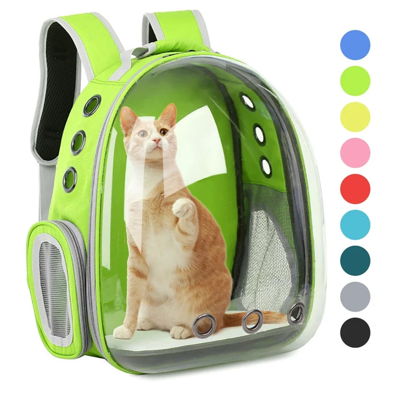 Transparent Space Capsule Pet Backpack
