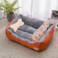 Pet Cat Dog Bed Cozy Square Plush Kennel Puppy Sofa Bed Cushion Pet Product Accessories For Small Medium Animal Doghouse