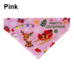 Christmas Pet Bandanas Collar for Dogs Cats cotton Triangular Bibs Scarf Collar with Santa Claus Pattern for small dog scarves