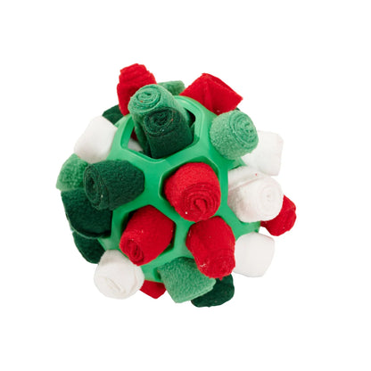 Pet Sniffing Ball Halloween Christmas Gift Toy for Pets Hiding Food Toy For Dog Interactive Rubber Ball Dog Sniffing Puzzle Toys