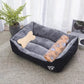 Pet Cat Dog Bed Cozy Square Plush Kennel Puppy Sofa Bed Cushion Pet Product Accessories For Small Medium Animal Doghouse
