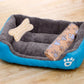 Pet Cat Dog Bed Cozy Square Plush Kennel Puppy Sofa Bed Cushion Pet Product Accessories For Small Medium Animal Doghouse
