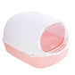 Semi-Enclosed Splashproof Cat Litter Box Tray