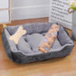 Pet Cat Dog Bed Cozy Square Plush Kennel Puppy Sofa Bed Cushion Pet Product Accessories For Small Medium Animal Doghouse