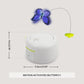 All For Paws 360-degree Rotating Replaceable Butterfly Cat Motion Activated Butterfly Interactive Electric Cat Pet Indoor Toys