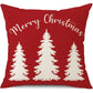 45cm Merry Christmas Cushion Cover Pillowcase 2024 Christmas Decorations for Home Ornament Happy New Year Christmas Decor 2025