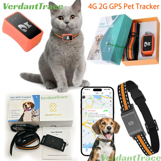 IP67 Waterproof 4G GPS Pet Tracker Collar