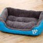 Pet Cat Dog Bed Cozy Square Plush Kennel Puppy Sofa Bed Cushion Pet Product Accessories For Small Medium Animal Doghouse