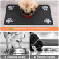 S（little kitten ）、M、L bsorbent Pet Feeding Mat, Waterproof Placemat for Dog & Cat Food & Water Bowls, Quick-Dry Rubber Backing