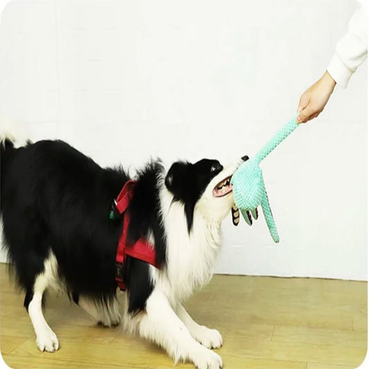 Dog Plush Octopus Interactive Toy