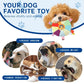 Funny Rainbow Plush Flying Saucer Dog Toys Outdoor Interactive Training Games Chew Toy Pets Flying Discs Toys with Bells