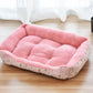 Pet Cat Dog Bed Cozy Square Plush Kennel Puppy Sofa Bed Cushion Pet Product Accessories For Small Medium Animal Doghouse
