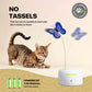 All For Paws 360-degree Rotating Replaceable Butterfly Cat Motion Activated Butterfly Interactive Electric Cat Pet Indoor Toys