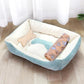 Pet Cat Dog Bed Cozy Square Plush Kennel Puppy Sofa Bed Cushion Pet Product Accessories For Small Medium Animal Doghouse