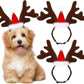Christmas Decoration Pet Headwear Party Dress Up Antlers Hair Hoops Pet Supplies Christmas Hat Headbands Dog Elk Hair Hoops