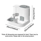 1-Pack Automatic Gravity-Fed Cat Water Dispenser & Feeder